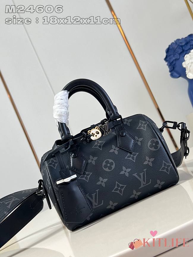 Kitlife Louis Vuitton speedy18 Black bag - 18x12.5x11 cm - 1