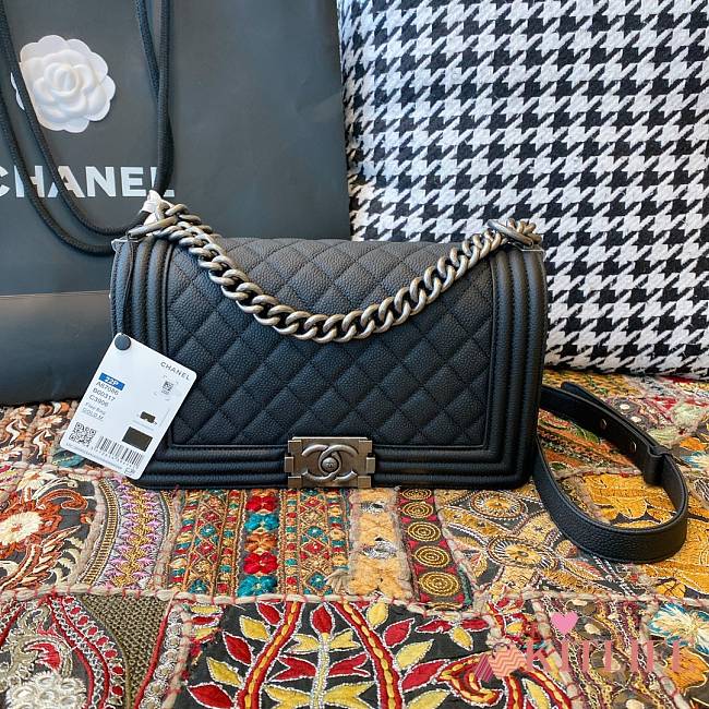 kitlife Chanel leboy black bag - 25cm - sale off - 1