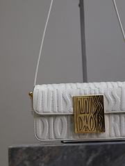 kitlife Miss Dior Flap Bag White Quilted Miss Dior Allover Calfskin - 22 x 11 x 6 cm - 4