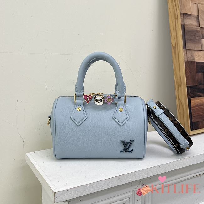 Kitlife Louis Vuitton speedy18 blue bag - 18x12.5x11 cm - 1