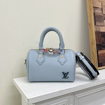 Kitlife Louis Vuitton speedy18 blue bag - 18x12.5x11 cm