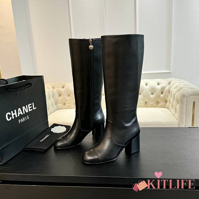 Kitlife Chanel High Boots black  - 1