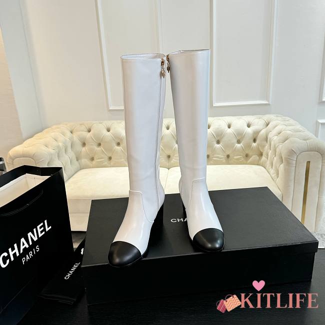 Kitlife Chanel High Boots white - 1