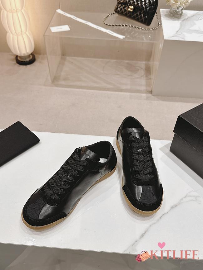 kitlife Chanel trainers Calfskin & Suede Calfskin Black sneaker  - 1