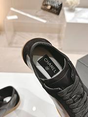 kitlife Chanel trainers Calfskin & Suede Calfskin Black sneaker  - 4