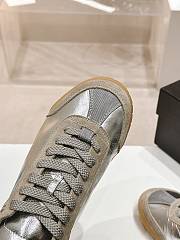 kitlife Chanel trainers Calfskin & Suede Calfskin silver sneaker - 4