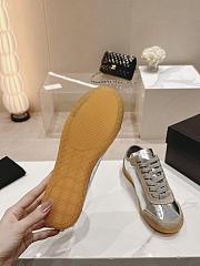 kitlife Chanel trainers Calfskin & Suede Calfskin silver sneaker - 3