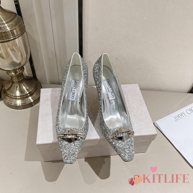 Jimmy Choo Women's silver Ryker Pumps 9cm - 1