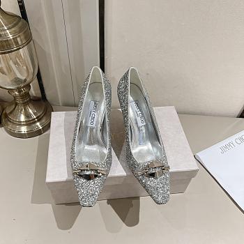 Jimmy Choo Women's silver Ryker Pumps 9cm