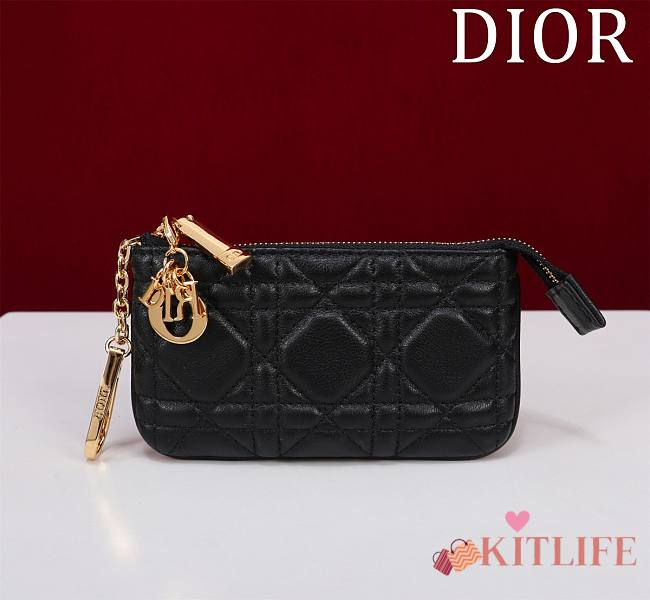 kitlife Dior mini card  black - 14.5x7.6cm - 1