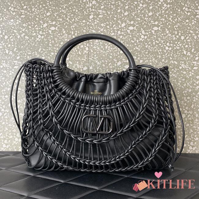 Kitlife Valentino Garavani AllKnots shopper black bag - 38x34x7 cm - 1