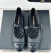 Kitlife Chanel Mary Janes Lambskin Black shoes 01 - 1