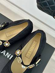 Kitlife Chanel Mary Janes tweed black shoes  - 6