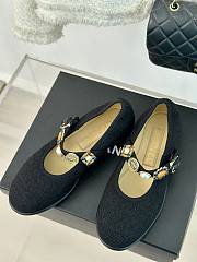 Kitlife Chanel Mary Janes tweed black shoes  - 5