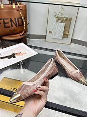 Kitlife Fendi Colibrì Pink leather and FF mesh ballet flats - 2