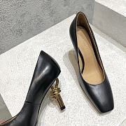 Bottega Veneta Women's Black Knot Leather Pumps - 6