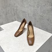Bottega Veneta Women's Brown Knot Leather Pumps - 1
