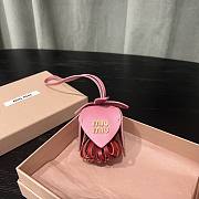 Miumiu Leather trick  keychain  - 4