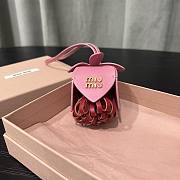 Miumiu Leather trick  keychain  - 3