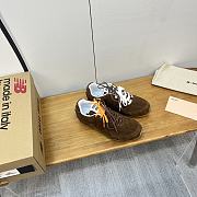 Balance X Miu Miu 530 SL suede and mesh sneakers brown - 3