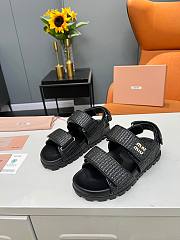 Miu Miu Flat sandals for Women black - 1