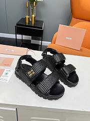 Miu Miu Flat sandals for Women black - 2