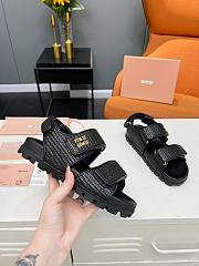 Miu Miu Flat sandals for Women black - 3