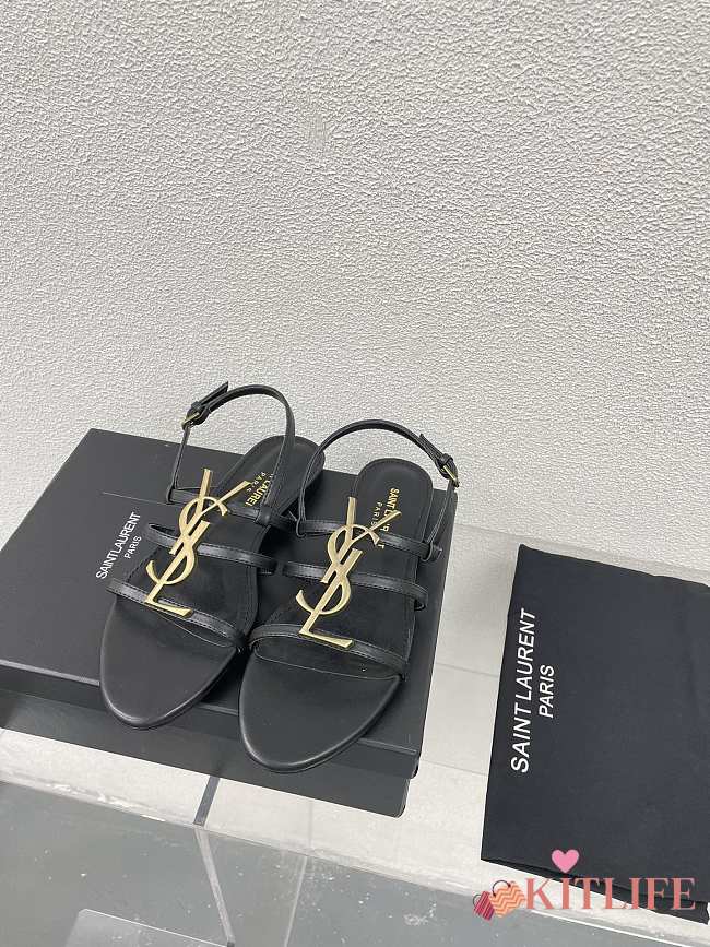 kitlife Yvette Saint Laurent sandals black - 1