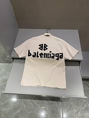   Balenciaga Unisex Men Tape Type Medium-fit T-shirt white - 5