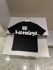 Balenciaga Unisex Men Tape Type Medium-fit T-shirt black - 2