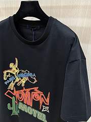 Louis Vuitton Graphic Embellished Cotton Men T-Shirt   - 3