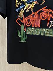 Louis Vuitton Graphic Embellished Cotton Men T-Shirt   - 2