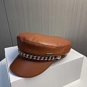 kitlife Chanel Hat brown soft leather - 1