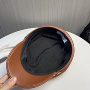 kitlife Chanel Hat brown soft leather - 3