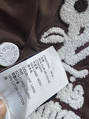 Men Louis Vuitton Embroidered Varsity Jacket brown  - 3