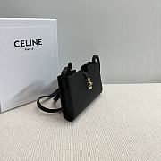 kitlife Celine 16 STRAP POCHETTE in SUPPLE CALFSKIN black - 18.5 x 12 x 3 cm - 3