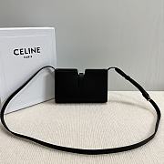 kitlife Celine 16 STRAP POCHETTE in SUPPLE CALFSKIN black - 18.5 x 12 x 3 cm - 5