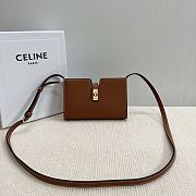 kitlife Celine 16 STRAP POCHETTE in SUPPLE CALFSKIN brown - 18.5 x 12 x 3 cm - 1