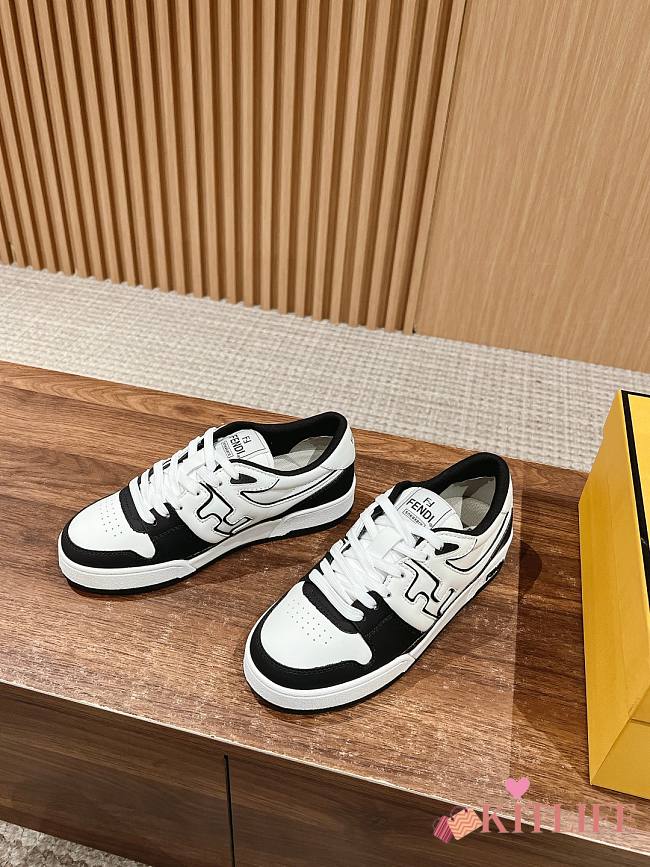 kitlife Fendi Match Sneakers Black leather low-tops - 1