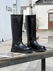Diorebel Boot Black Brushed Calfskin hight 44cm - 1