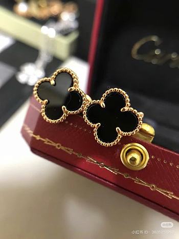 kitlife van cleef earrings black gold