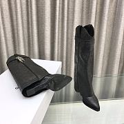 kitlife givenchy Shark Lock Cowboy boots in leather with western pattern - 2