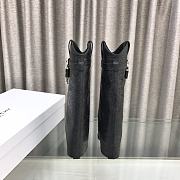 kitlife givenchy Shark Lock Cowboy boots in leather with western pattern - 3