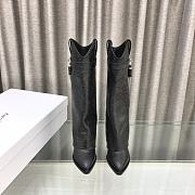 kitlife givenchy Shark Lock Cowboy boots in leather with western pattern - 4