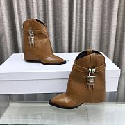 kitlife givenchy Shark Lock Cowboy boots brown - 5