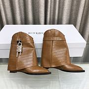 kitlife givenchy Shark Lock Cowboy boots brown - 2