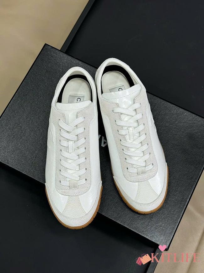 kitlife Chanel trainers Calfskin & Suede Calfskin white sneaker - 1