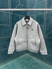 kitlife MiuMiu Jersey blouson jacket gray - 1