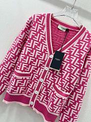 Kitlife Fendi pink cardigan women  - 3
