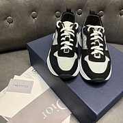  Dior Unisex B25 Runner Sneaker Black Dior Oblique Canvas and Suede - 5